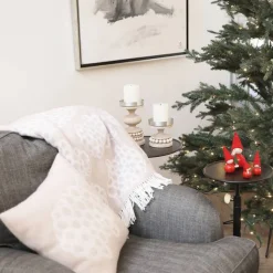Aarikka tyynynpäällinen Pässi 43 cm beige/valkoinen