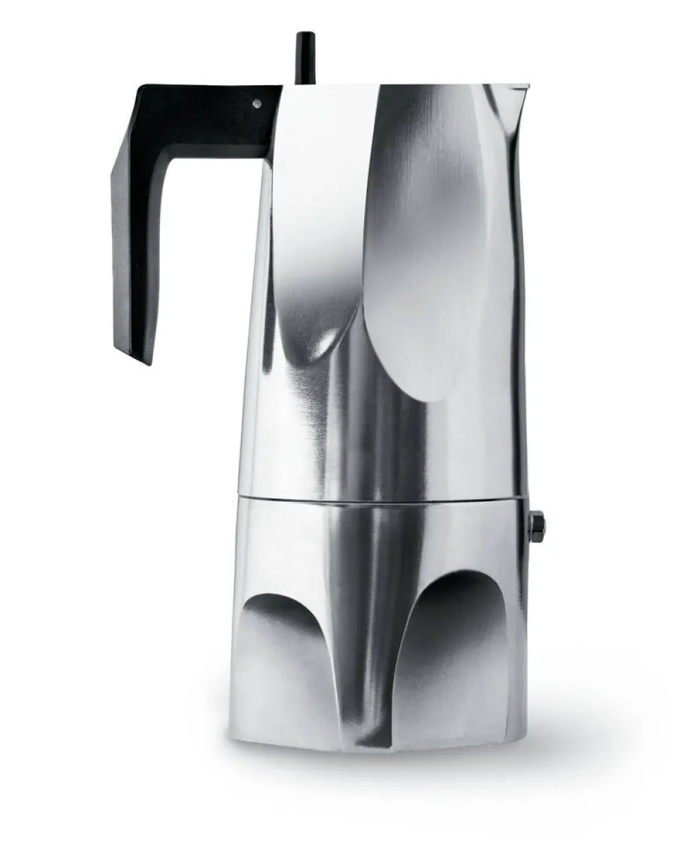 Alessi Ossidiana espressopannu 6 kuppia alumini