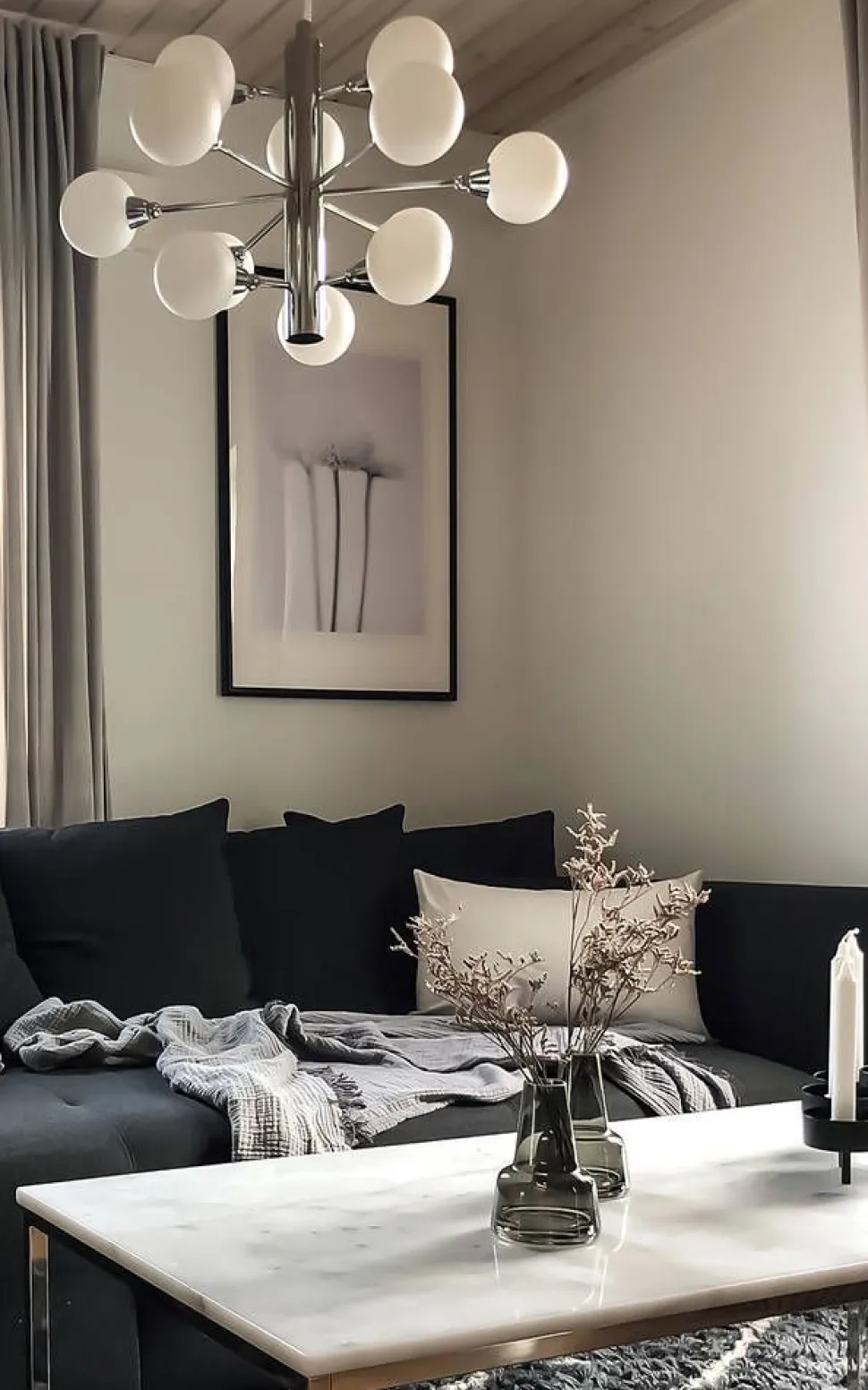 Aneta Lighting Fidelio 12-os. kattovalaisin kromi