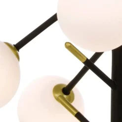 Aneta Lighting kattovalaisin Akrobat 5-os musta/mattamessinki