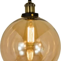 Aneta Lighting kattovalaisin Beatrice antiikki/meripihka
