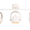 Aneta Lighting kattovalaisin Bow 3-os. valkoinen