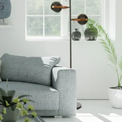 Aneta Lighting lattiavalaisin Bow 3-os. musta