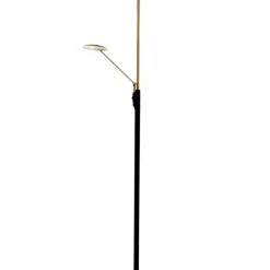 Aneta Lighting lattiavalaisin Cadiz upplight musta/mattamessinki LED