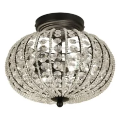 Aneta Lighting plafondi Edda musta