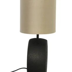 Aneta Lighting pöytävalaisin Ellipse musta/beige