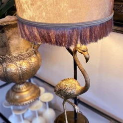 Aneta Lighting pöytävalaisin Flamingo mustakulta/kulta