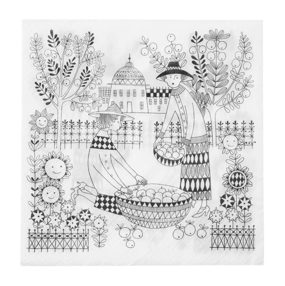 Arabia Emilia paperiservetti 33x33 cm 20 kpl