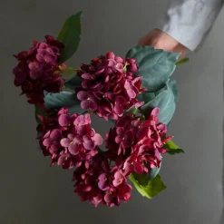 Bloomingville koristeoksa Hydrangea punainen