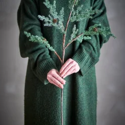 Bloomingville koristeoksa Pine vihreä