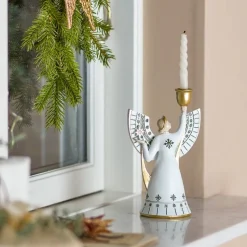 Bloomingville kynttilänjalka Evangeline valkoinen