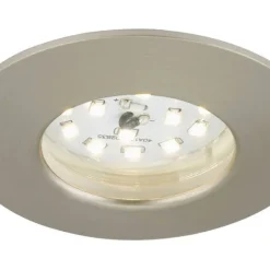 Briloner LED alasvalo 5W IP44 harjattu teräs