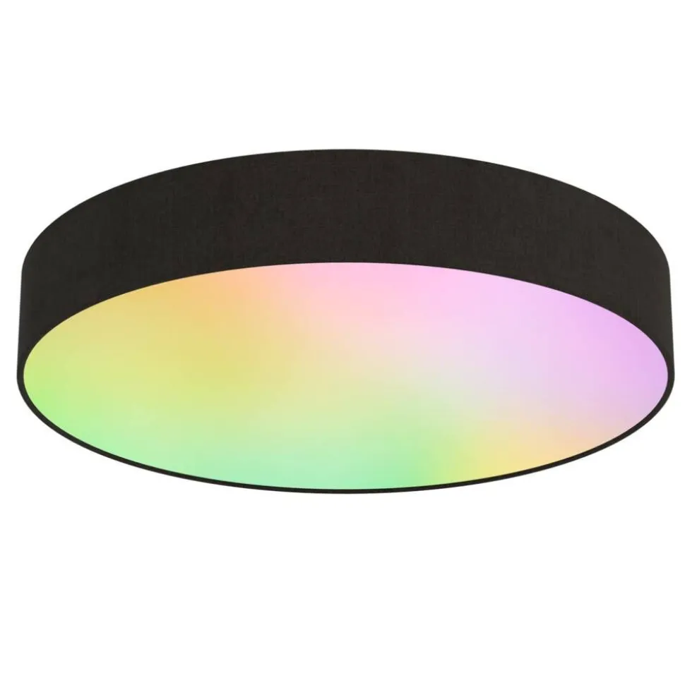Calex kattoplafondi Smart Ø40 cm RGB + 3000-6500K musta