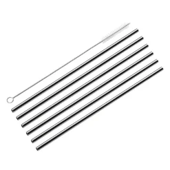 Cilio teräspilli suora 6 kpl + puhdistusharja 22,5 cm