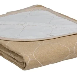 Create Home Aamu päiväpeite 2-puoleinen 260x260cm khaki/l.valkoinen