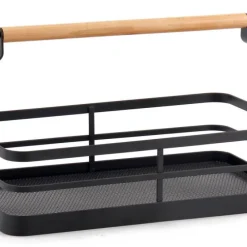 Create Home sankakori metalli/puu 31 cm musta