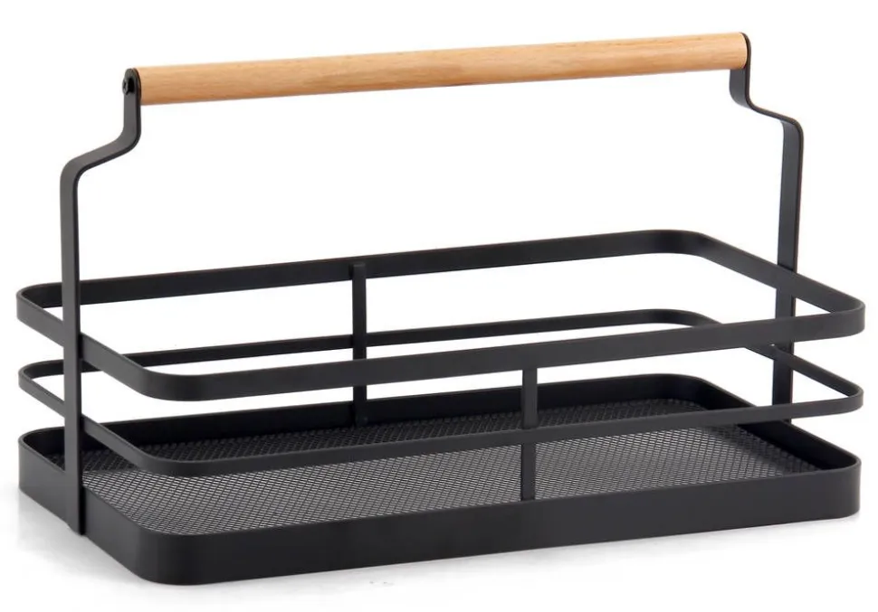 Create Home sankakori metalli/puu 31 cm musta