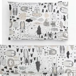 Familon Kaverit Organic lasten pl+tl setti valk/kaakao 120x160/40x60