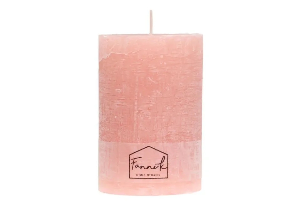 Fanni K Home pöytäkynttilä Rustiikki 10x15 cm koralli