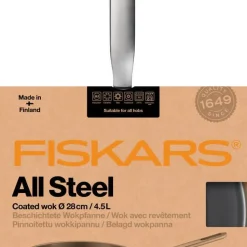 Fiskars All Steel Wok 28 cm
