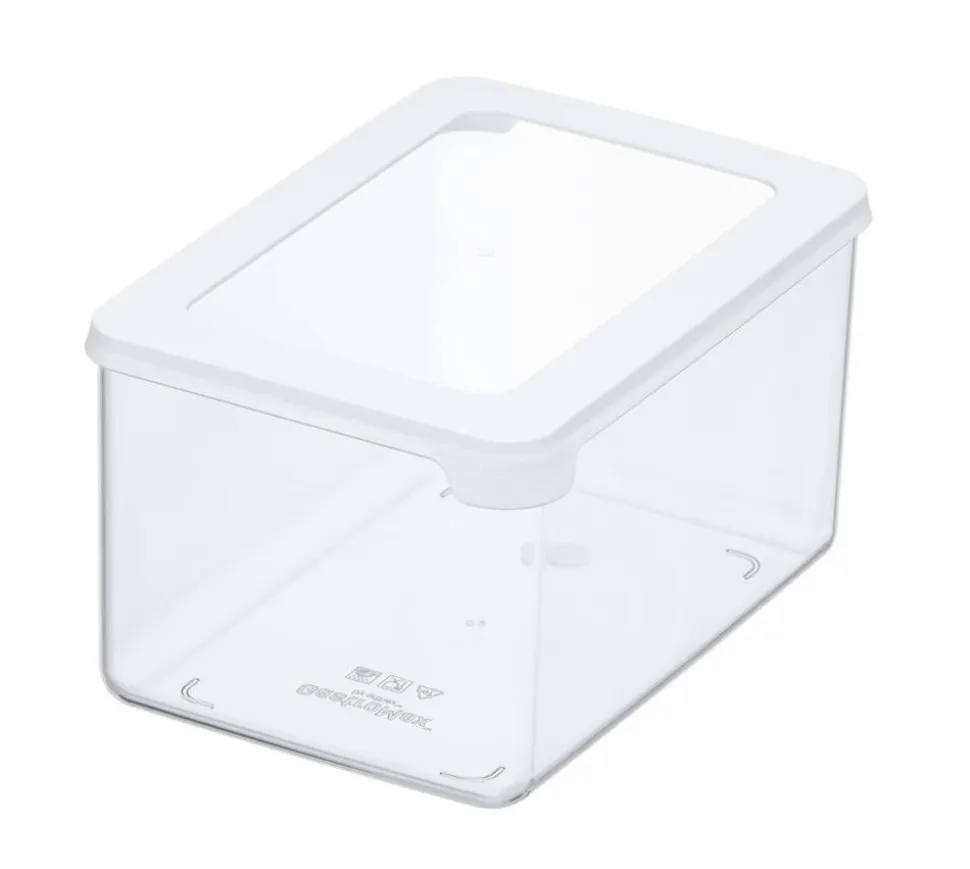 Gastromax säilytyspurkki 1,65 L kirkas/valkoinen