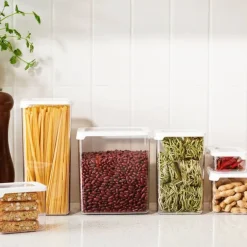 Gastromax säilytyspurkki 1,65 L kirkas/valkoinen