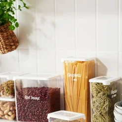 Gastromax säilytyspurkki 1,65 L kirkas/valkoinen