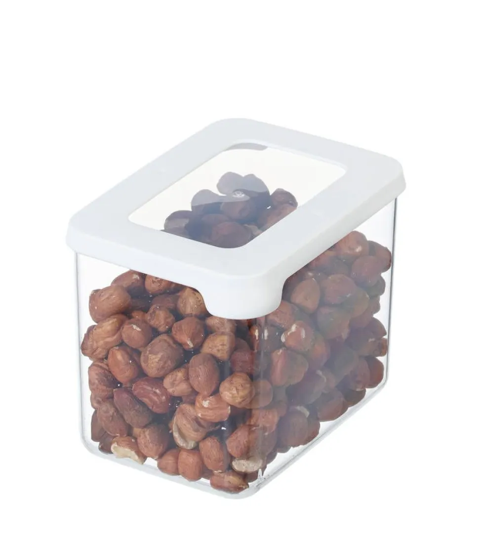 Gastromax Säilytyspurkki 0,8 L läpinäkyvä/valkoinen
