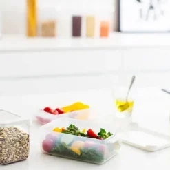 Gastromax Tiiviörasia 1 L läpinäkyvä/valkoinen