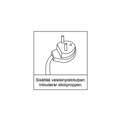 Heat plafondi Nubes Easy Mount 40 cm valkoinen kuvio