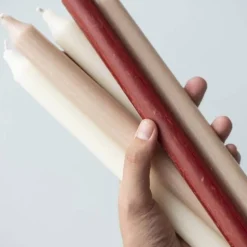 IB Laursen kruunukynttilä 29 cm rustiikki tummanpunainen