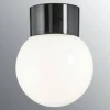Ifö Electric Classic Glob Ø150mm, musta, suora posliinikanta