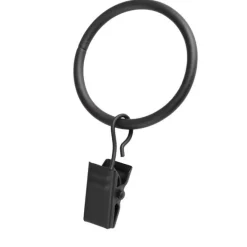 Ihanin verhorenkaat 32/38 mm nipistimellä mattamusta