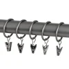 Ihanin verhorenkaat nipistimellä 25/32 mm antrasiitti
