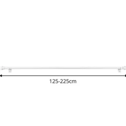 Ihanin verhotanko Cafe 125-220 cm valkoinen