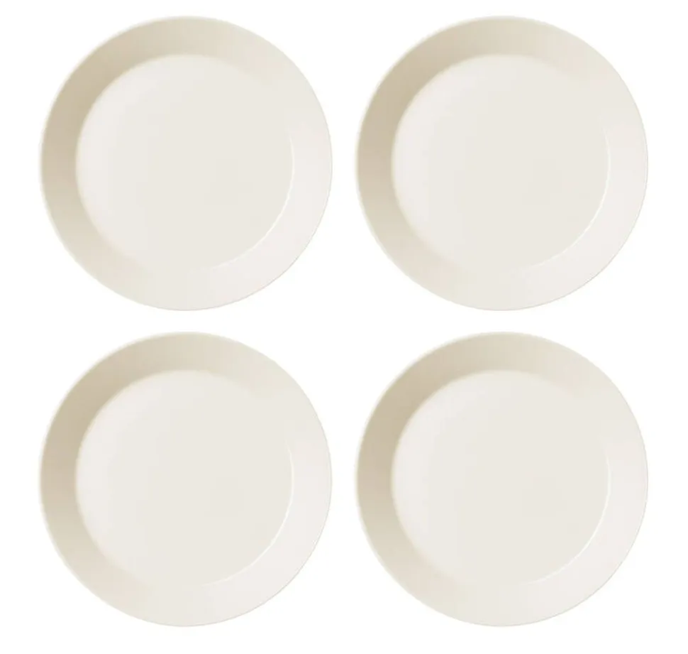 Iittala Teema valkoinen lautanen 21 cm 4 kpl