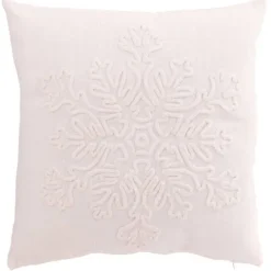 Koristetyyny Snowflake 45x45 cm valkoinen