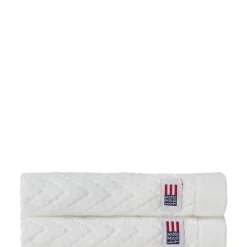 Lexington pyyhesetti 30x50 cm herringbone 2 kpl valkoinen