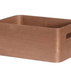 4Living puulaatikko kannella 30x21x13 cm ruskea