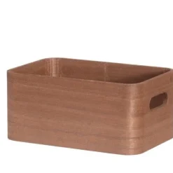 4Living puulaatikko kannella 25x17x11 cm ruskea