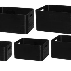 4Living puulaatikko 23x18x12 cm musta