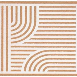 4Living tabletti Curve 30x45 cm natural/valkoinen