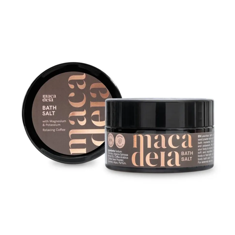 Macadeia kylpysuola 200 g Relaxing Coffee