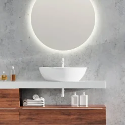 Mirrors and More peili Franzi Ø60 cm LED-valolla
