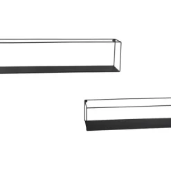 Mirrors and More seinähylly Tinka 2-pack musta