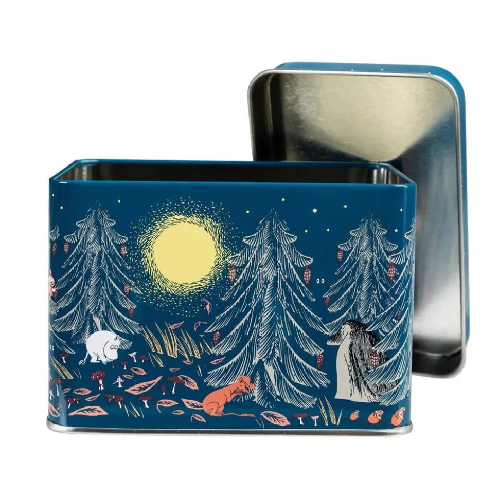 Moomin teepurkki Ikimetsä sininen