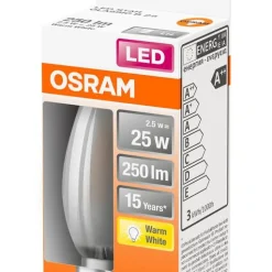 Osram LED kynttilälamppu 250lm 2700K E14