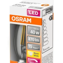 Osram LED kynttilälamppu 470lm 2700K E14 DIM