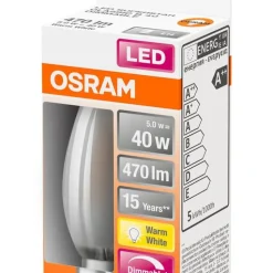 Osram LED kynttilälamppu 470lm 2700K E14 DIM