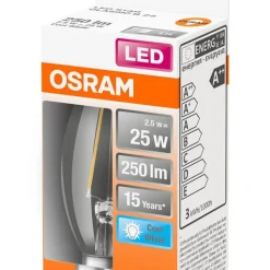 Osram LED kynttilälamppu 2,5W/840 230V FIL E14 FS1